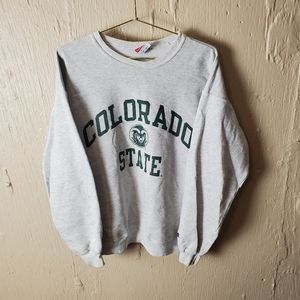 Vintage Colorado State University Sweatshirt medium champion